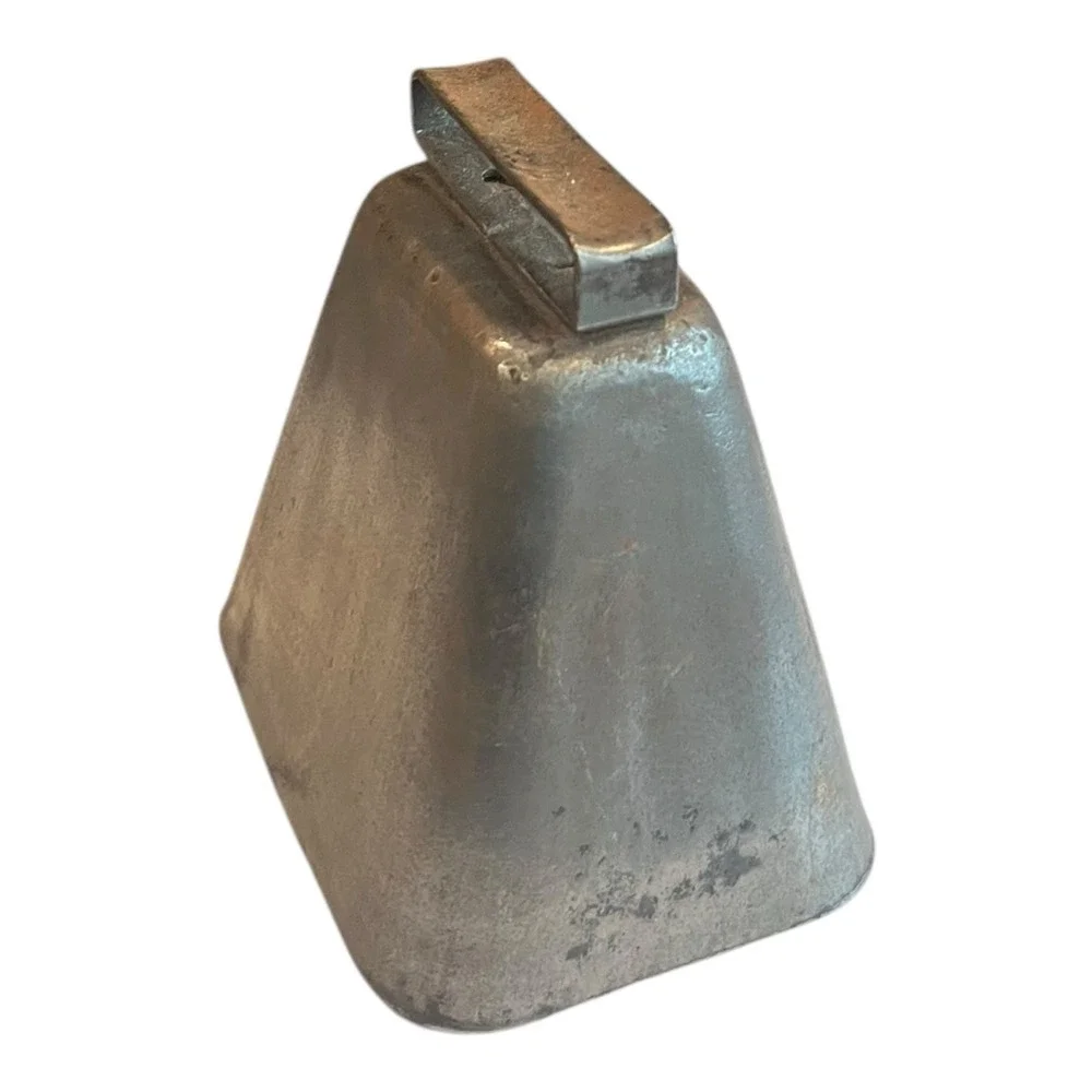 Vintage Rustic Metal Cow Bell With Aged Finish 5